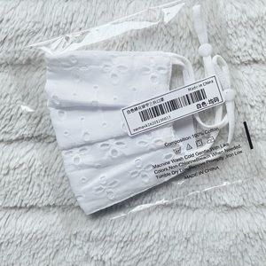 White Crochet Face Covering